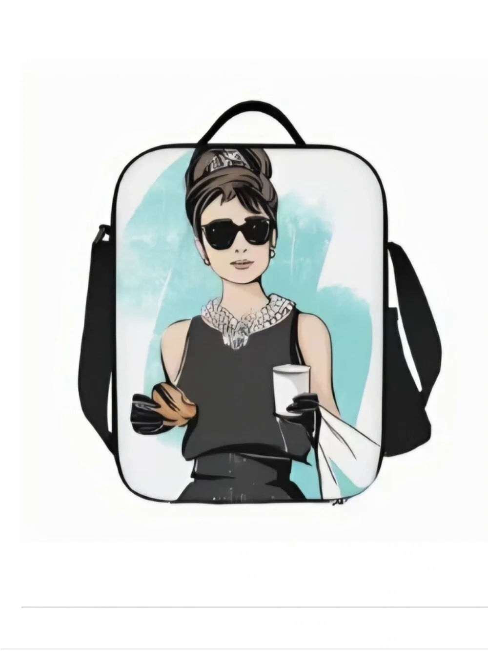 Black & White Iconic Print Crossbody Tote NWT